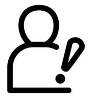 User Info and profile in black color vector