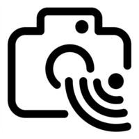 Wifi Camera icon in black color vector