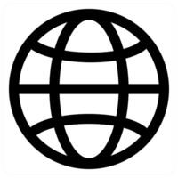 Global and world in black color vector