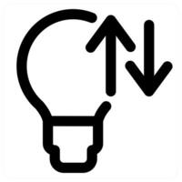 Idea Sync and refresh in black color vector