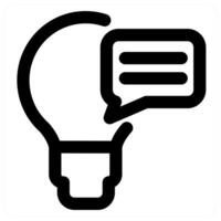 Idea Message and idea in black color vector