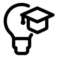 Study Idea and innovation in black color vector