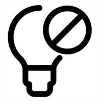 Idea Prohibited and forbidden in black color vector