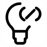 Idea and creativity in black color vector