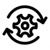 Setting and preference concept icon in black color vector