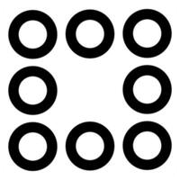 Grid and layout icon concept in black color vector