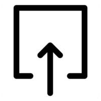 Upload icons in black color vector