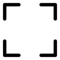 Capture icon concept in black color vector