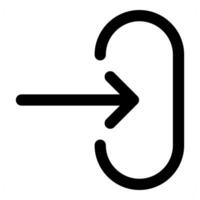 Send icon concept in black color vector
