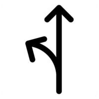 Ways icon concept in black color vector