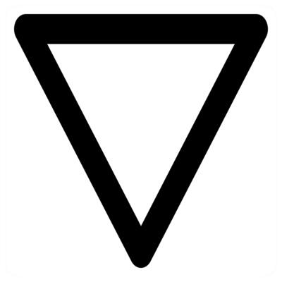 Down Direction icon concept in black color