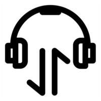 Headphone Sync and refresh icon vector