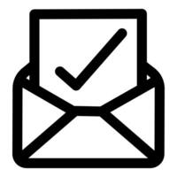 Right Message icon concept in black color vector