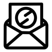 Message Statistics icon in black color vector