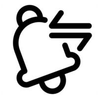 Notification Sync and refresh icon in black color vector