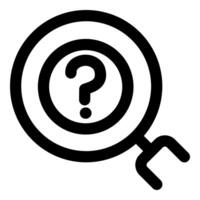 Search Query icon concept in black color vector