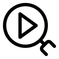 Search and exploration icon concept in black color vector