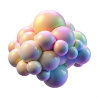 dramatic abstract A Cloud of Iridescent Bubbles Floating exclusive png