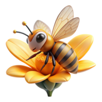 magnificent minimalist A Close Up of a Bee Pollinating a original png