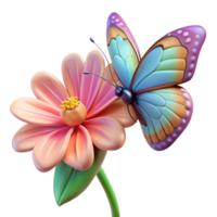 serene artistic A Delicate Butterfly Perched on a genuine png