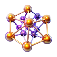 serene modern A Network of Interconnected Glowing high resolution png