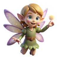 magnificent contemporary A Mischievous Pixie with Dragonfly high resolution png