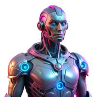 extraordinary contemporary A Cyborg with Glowing Mechanical authentic png