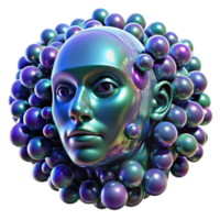 impressive creative A Swarm of Nanobots Forming the Shape authentic png
