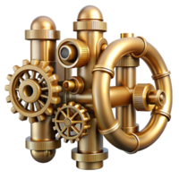 elegant traditional A Complex Network of Brass Pipes and original png