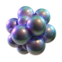 wonderful abstract A Cluster of Iridescent Bubbles authentic png