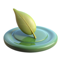 impressive rustic A Single Leaf Floating on the Surface of exclusive png