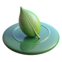 extraordinary creative A Single Leaf Floating on the Surface of professional png