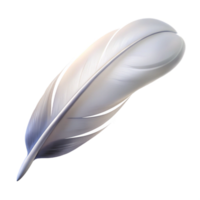 beautiful vintage A Single White Feather Floating in the detailed png