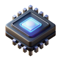 magnificent traditional A Single Glowing Microchip Floating in genuine png