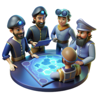 magnificent modern A Group of Space Pirates Gathered high quality png