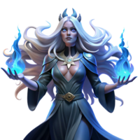 magnificent modern A Ethereal Sorceress with Long exclusive png