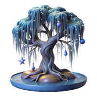 extraordinary abstract A Colossal Weeping Willow Tree with Roots original png