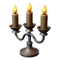 beautiful creative A Wrought Iron Candelabra Holding Three high resolution png