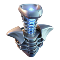 serene rustic Biomechanical Neck with Exposed Vertebrae original png