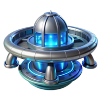 serene abstract A Futuristic Space Station with Sleek 4K png