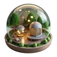 beautiful artistic An Inflatable Transparent Bubble House high resolution png