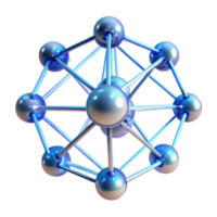 vibrant abstract A Network of Interconnected Glowing premium png