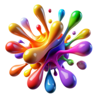 impressive rustic A Dynamic Explosion of Colorful Ink high quality png