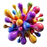magnificent abstract A Dynamic Explosion of Colorful Ink original png