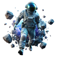 impressive abstract A Lone Astronaut Clad in a high resolution png