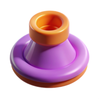 inspired creative Isolated cutout, professional render of a single, ultra-detailed, photorealistic D printer nozzle extruding filament, hyper-specific, with Transparent Background top-tier png