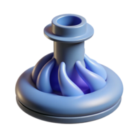 breathtaking standout Isolated cutout, professional render of a single, ultra-detailed, photorealistic D printer nozzle extruding filament, hyper-specific, with Transparent Background png