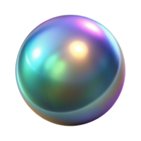 dramatic immaculate Photorealistic, ultra-detailed, hyper-specific professional render of a single, isolated, iridescent morphing metallic orb Isolated cutout with Transparent Background fine detail png