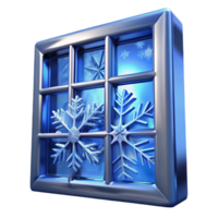 stunning artistic A Close Up of Frost on a Windowpane original png