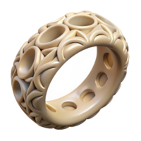captivating minimalist Hyper-specific, professional render of an isolated cutout, tribal bracelet, carved bone, intricate patterns with Transparent Background luxury png